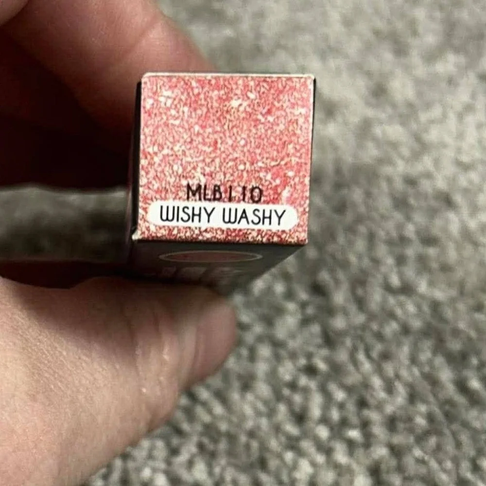 J.Cat Beauty Mood‎ Flick Lip Balm Wishy Washy Holo Sparkle Pink 0.07oz